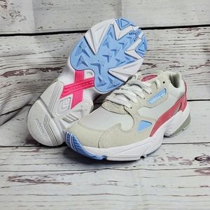 Adidas Women Falcon Running shoes white/pink Sz7.5